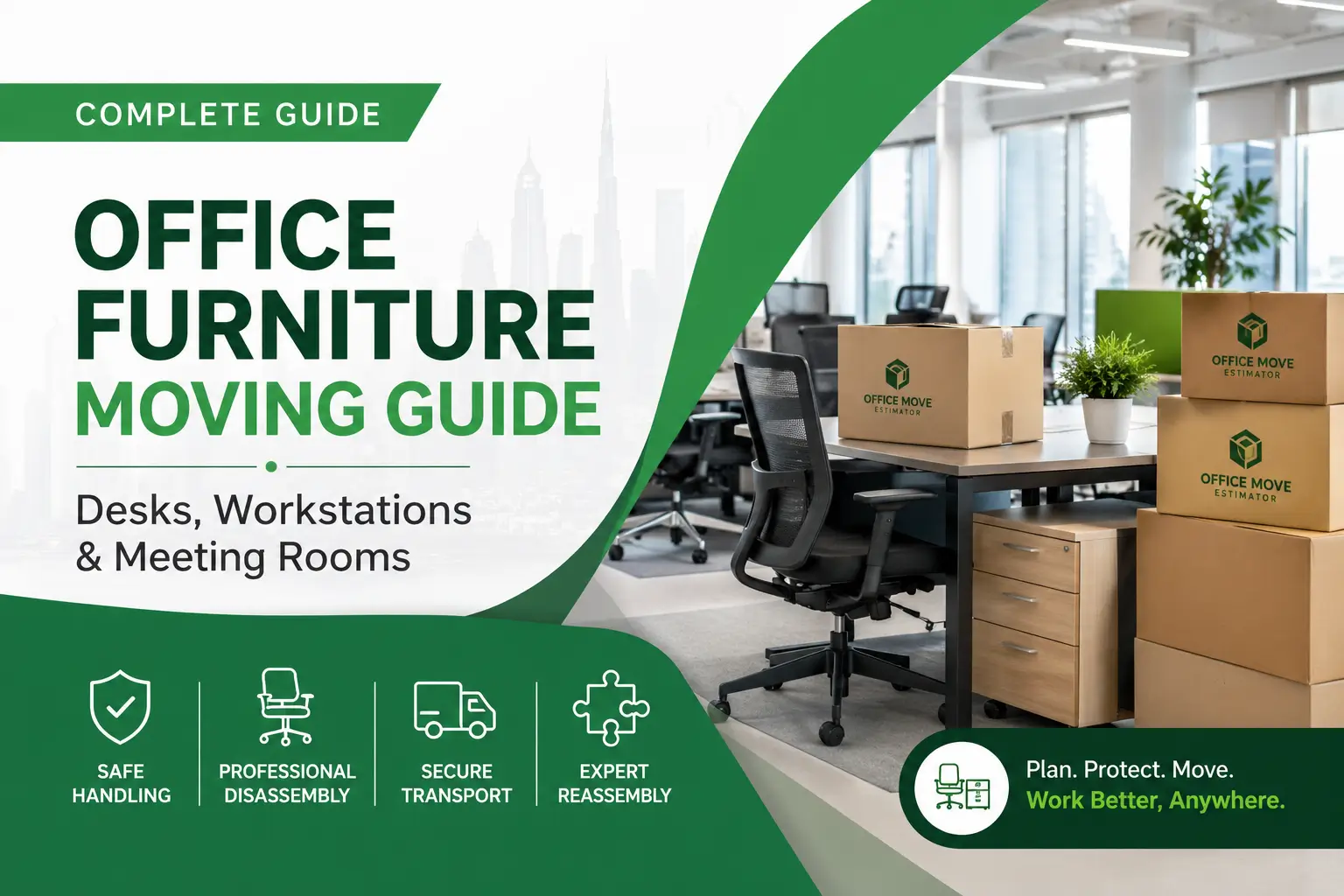 Office furniture moving and workstation setup guide image